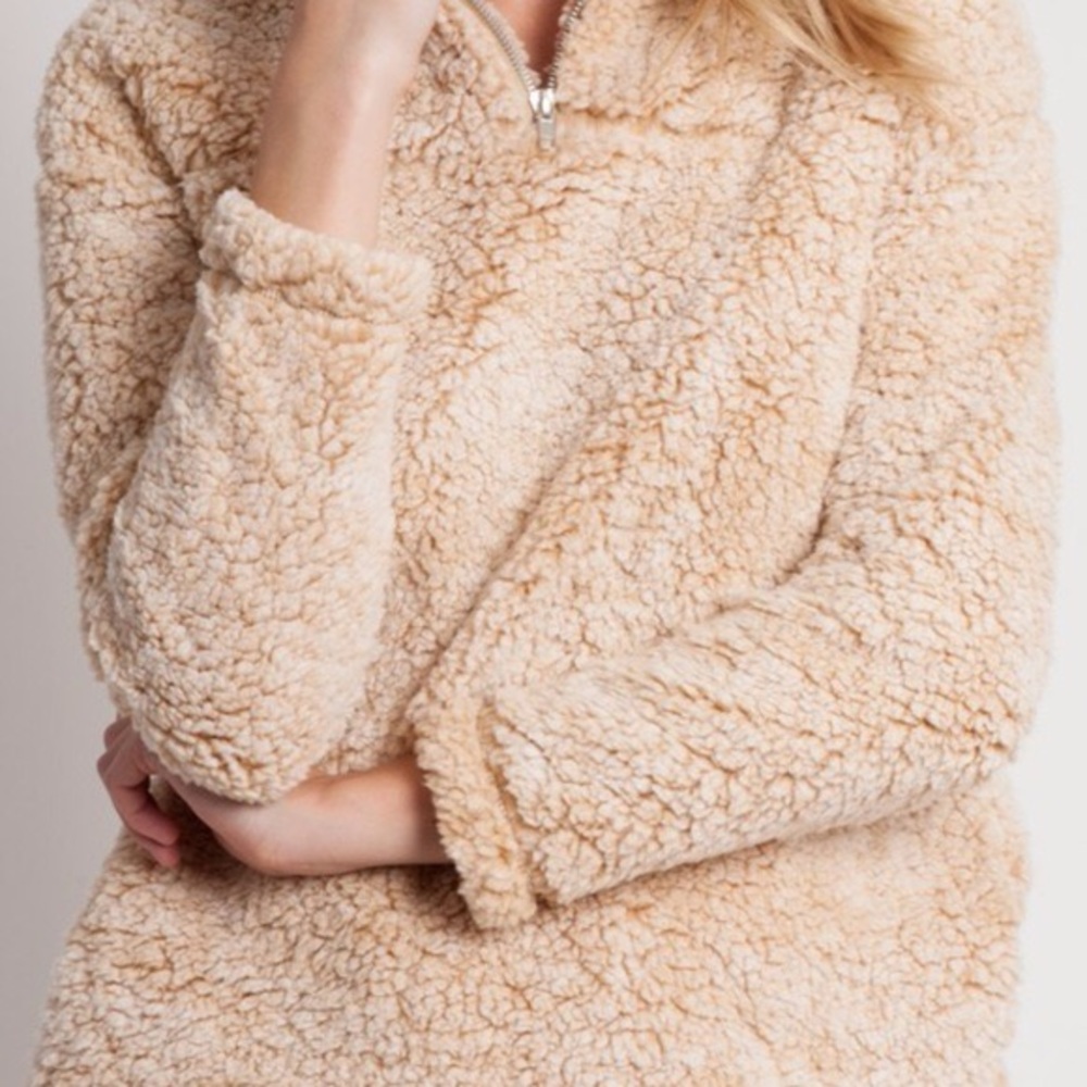 Peach Love Fuzzy Jacket